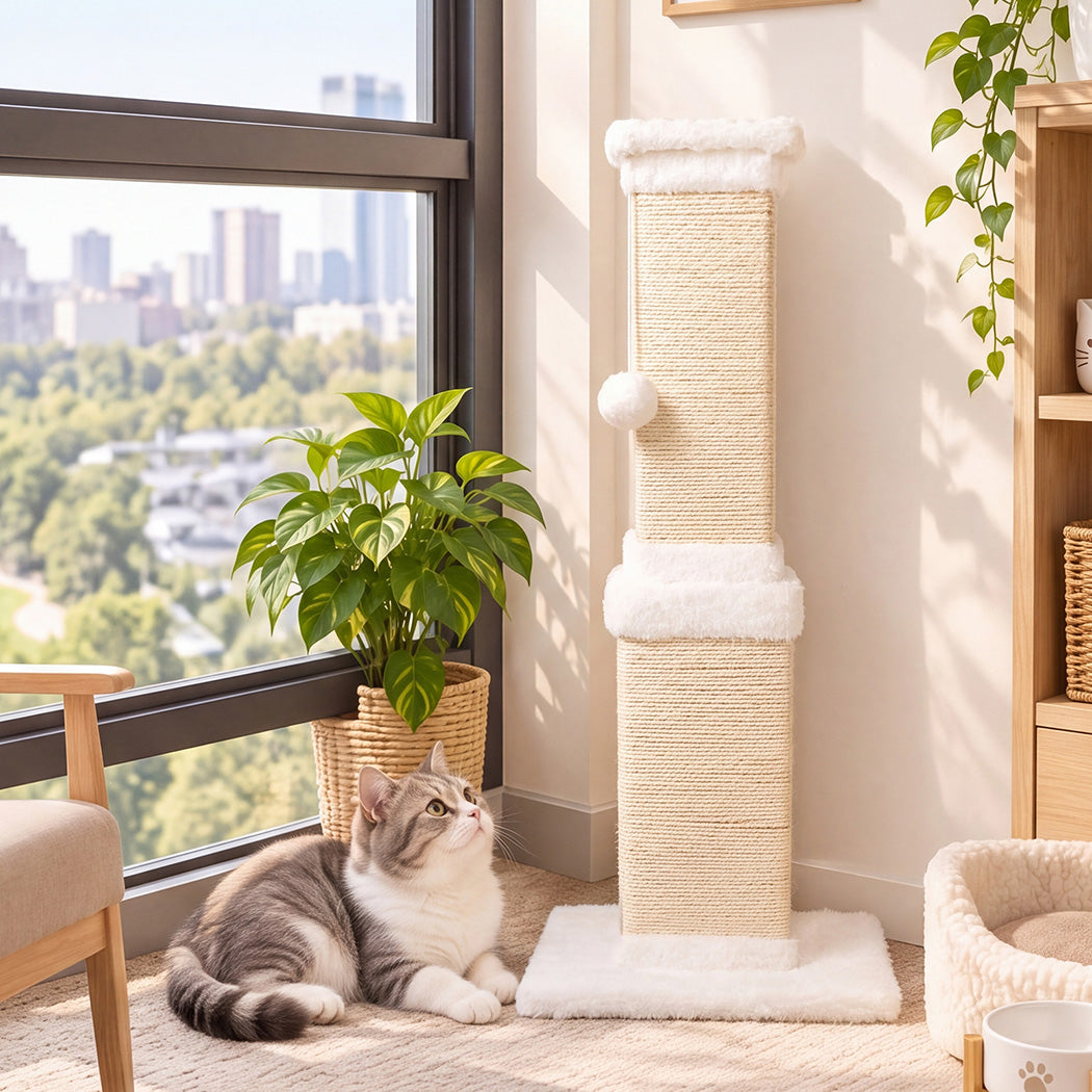 Cat Scratching Post Tall Sisal 40x36cm