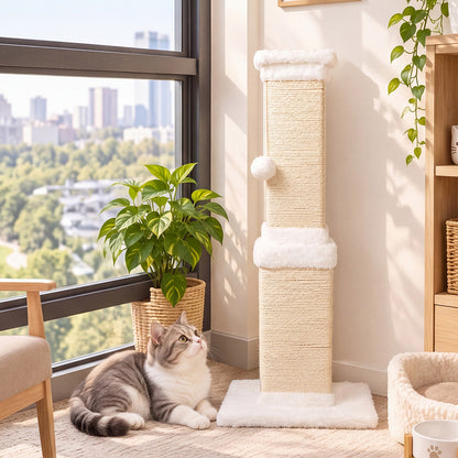 Cat Scratching Post Tall Sisal 40x36cm
