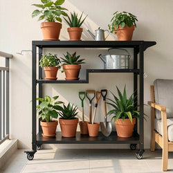 Outdoor BBQ Kitchen Cart 3 Tier Trolley | HomeAndLiving