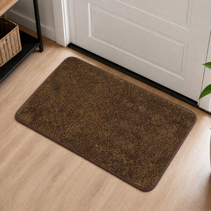 Non Slip Door Mat Brown 80x50x1cm
