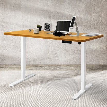Functional Motorised Standing Desk Adjustable 140cm Natural 1000x 1MM