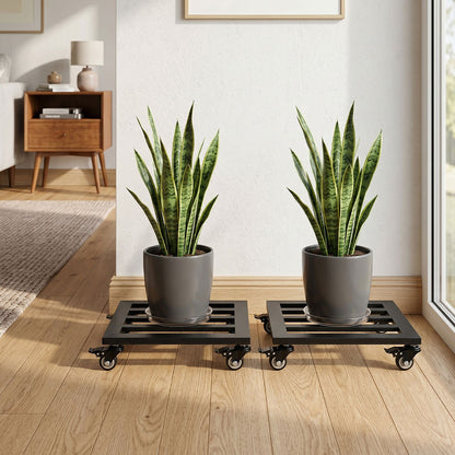 Plant Pot Trolley Caddy 172kg 2 Pack | HomeAndLiving - 8