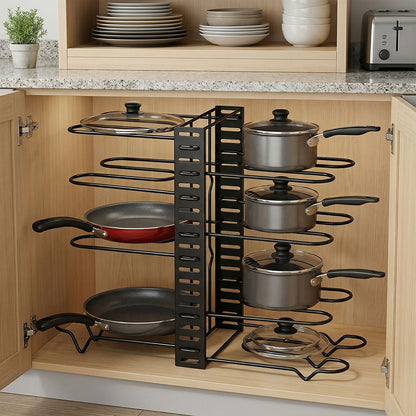 8 Tier Pot Rack Organiser Pan Holder | HomeAndLiving - 8