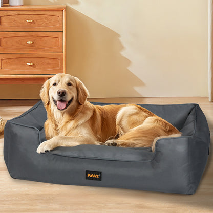 Waterproof Dog Calming Bed Grey 120x90x27cm