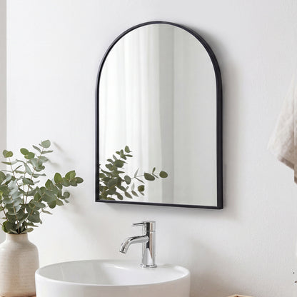 Yezi Wall Mirror Vanity Mounted Tempered Glass Aluminium Frame Bathroom Bedroom
