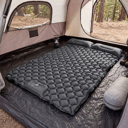 Camping Mattress Double Wide Grey 195x125x12.5cm