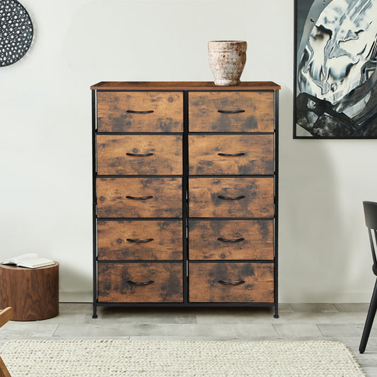Storage Cabinet Tower Brown 88x30x112cm