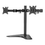 Dual HD LED Monitor Arm Stand TV Mount Holder 2 Arm Display Freestanding