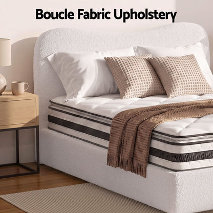 Double Bed Frame Mattress Set 190x137x21cm