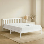 Double Mattress Pine Bed Frame Bundle | HomeAndLiving