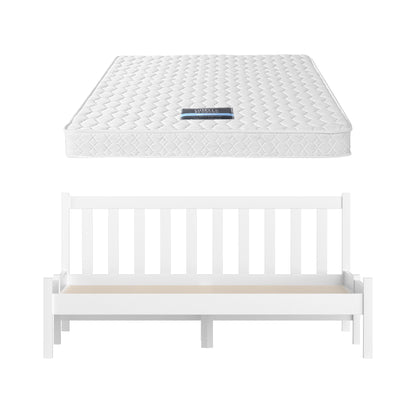 Double Mattress Pine Bed Frame Bundle | HomeAndLiving - 4