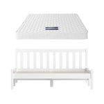 Double Mattress Pine Bed Frame Bundle | HomeAndLiving