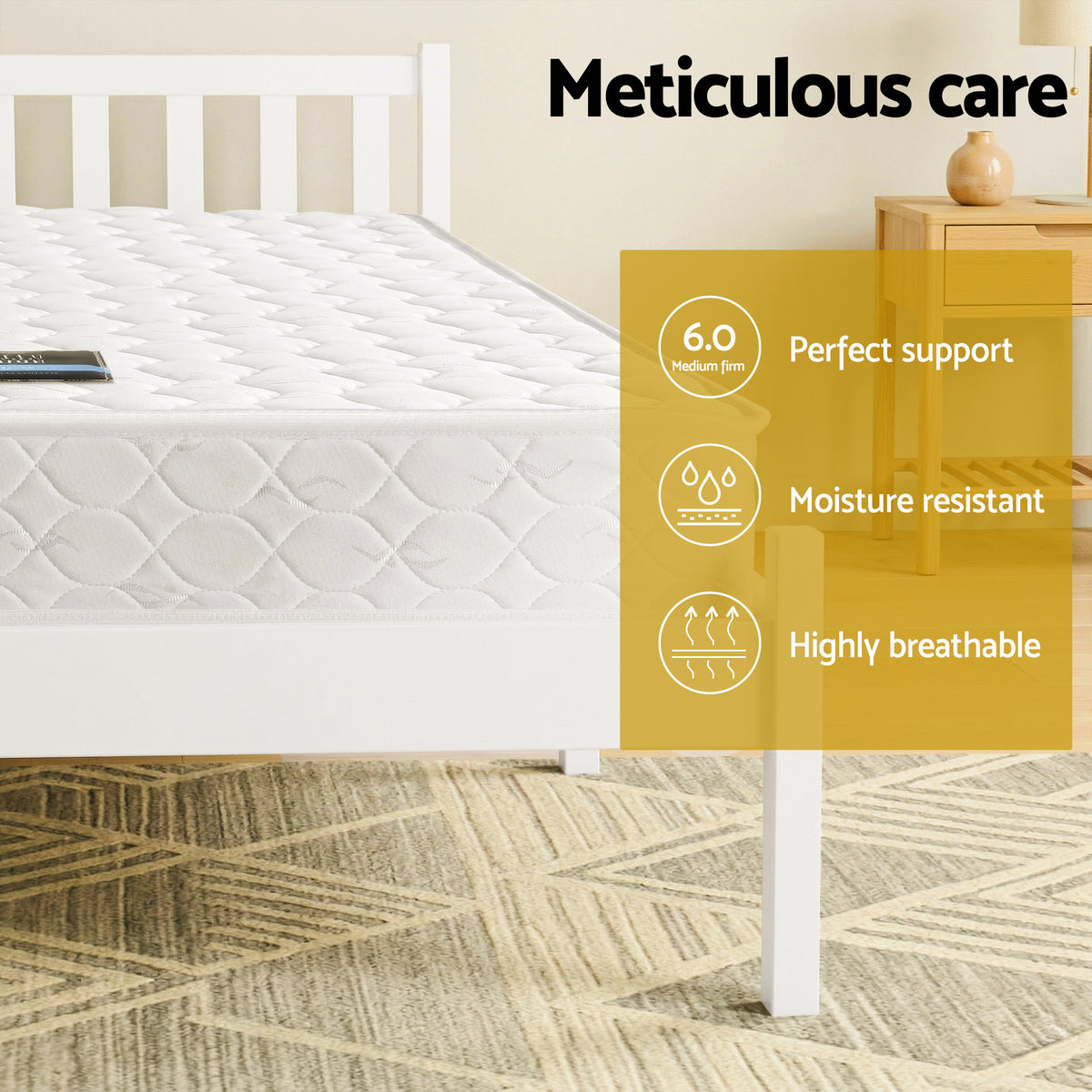 Double Mattress Pine Bed Frame Bundle | HomeAndLiving - 5