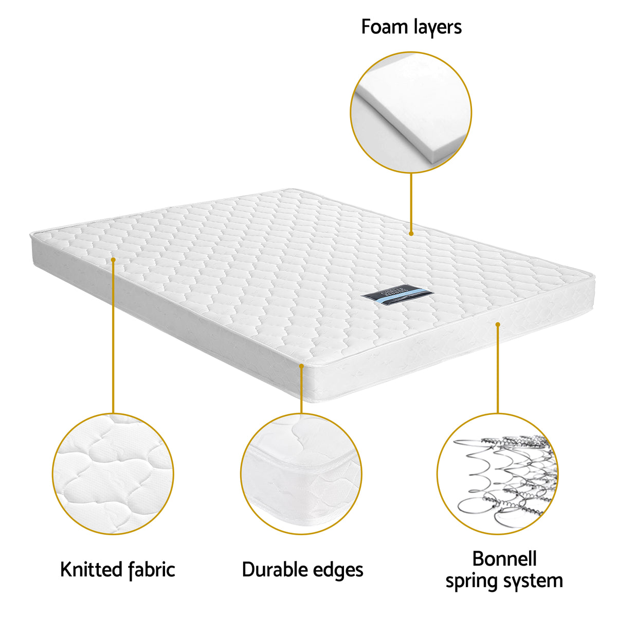 Double Mattress Pine Bed Frame Bundle | HomeAndLiving - 6