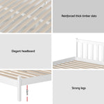 Double Mattress Pine Bed Frame Bundle | HomeAndLiving