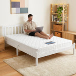 Double Mattress Pine Bed Frame Bundle | HomeAndLiving