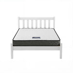 Single Bed Frame Mattress Set Pine White | HomeAndLiving