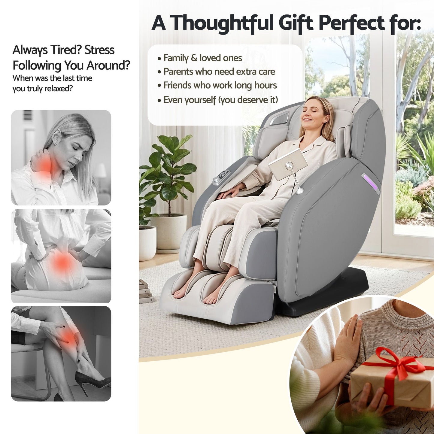 4D Massage Chair Electric Recliner Home Massager Gary