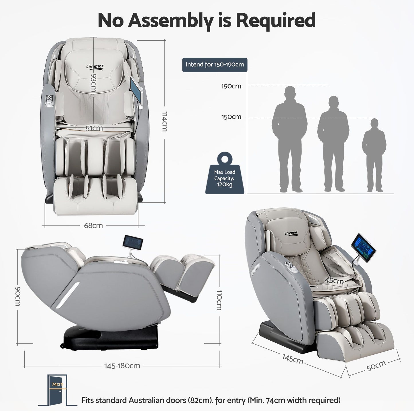 4D Massage Chair Electric Recliner Home Massager Gary