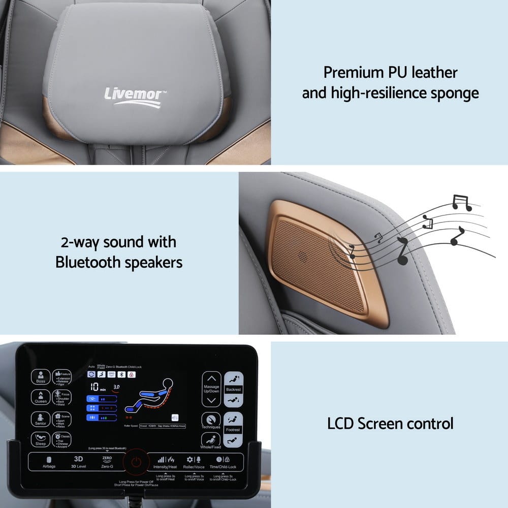 Massage Chair Electric Recliner 150x71x113cm