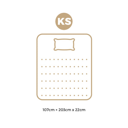 H&L 22cm King Single Mattress Bed Mattress 3D Mesh Fabric Firm Foam