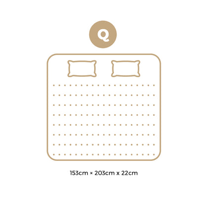 H&L 22cm 7 zone Queen Mattress Bed Mattress 3D Mesh Fabric Firm Foam