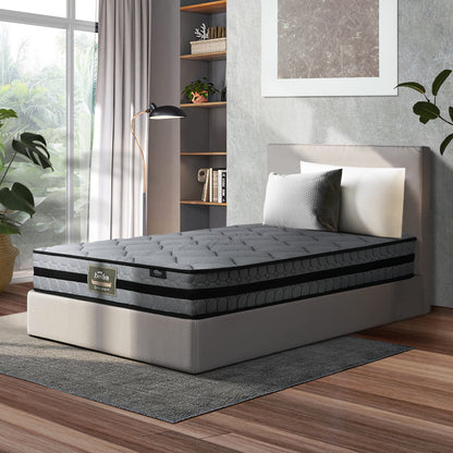 H&L 22cm 7-Zone Single Mattress Bed Mattress 3D Mesh Fabric Firm Foam