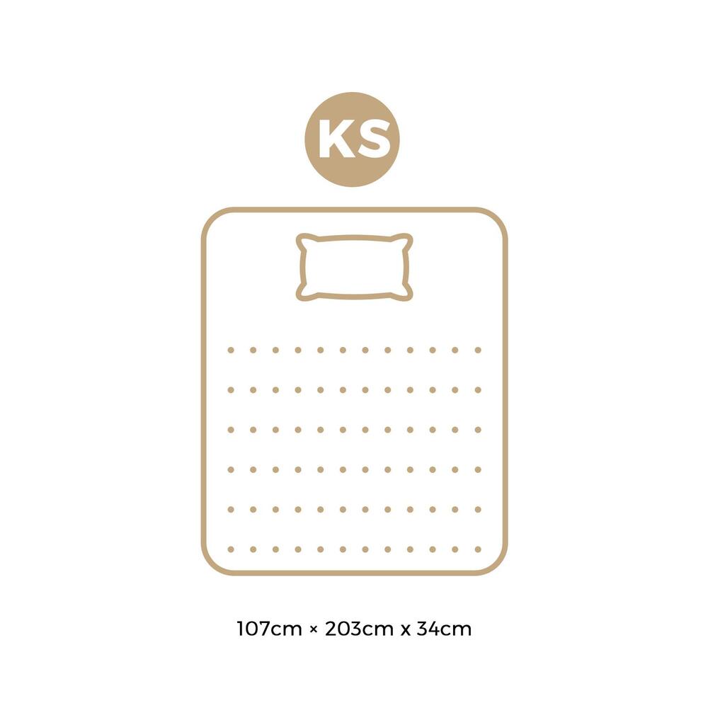 H&L King Single Mattress Cool Gel Bed Medium Firm Mattress with Pocket Spring 34cm Thickness