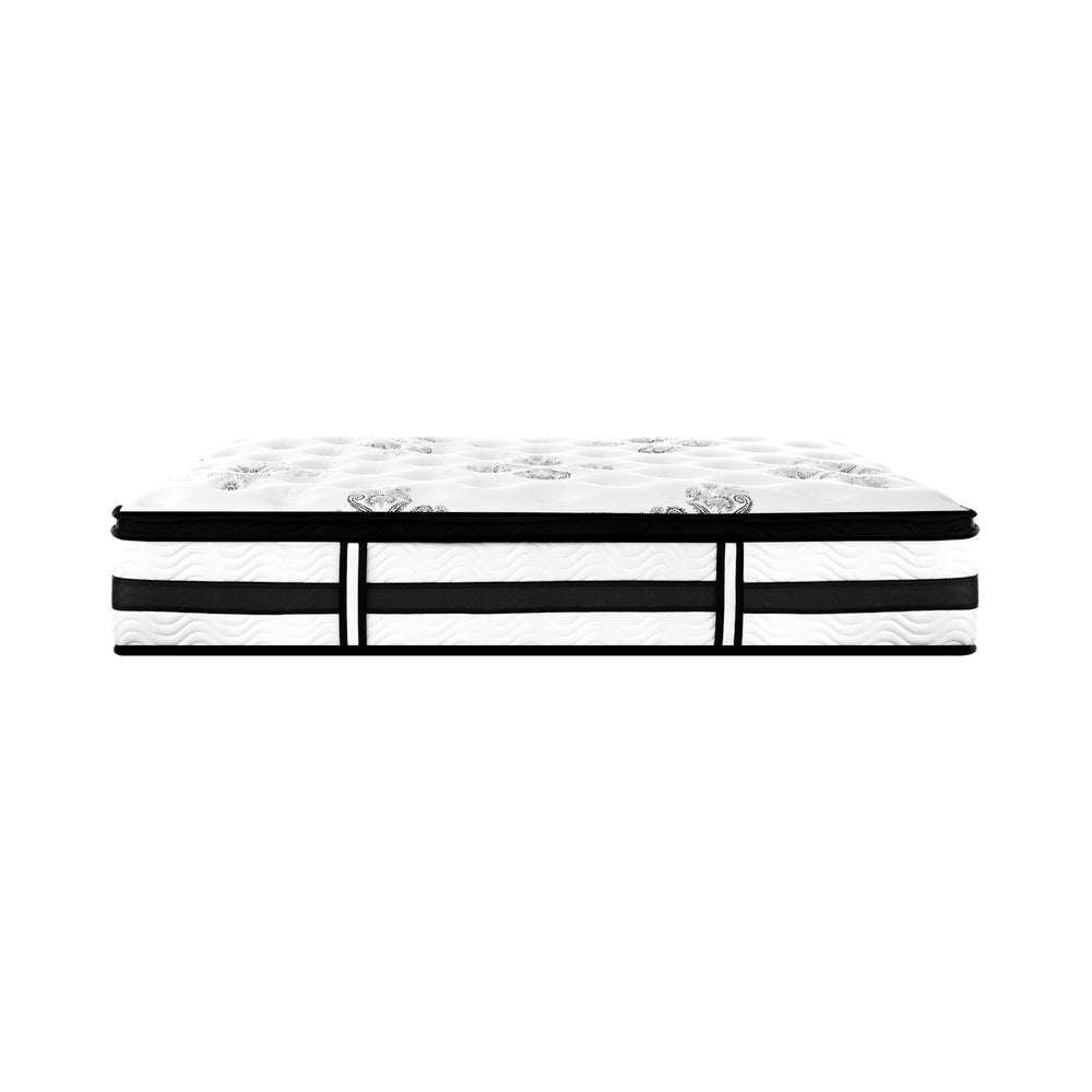 H&L King Single Mattress Cool Gel Bed Medium Firm Mattress with Pocket Spring 34cm Thickness