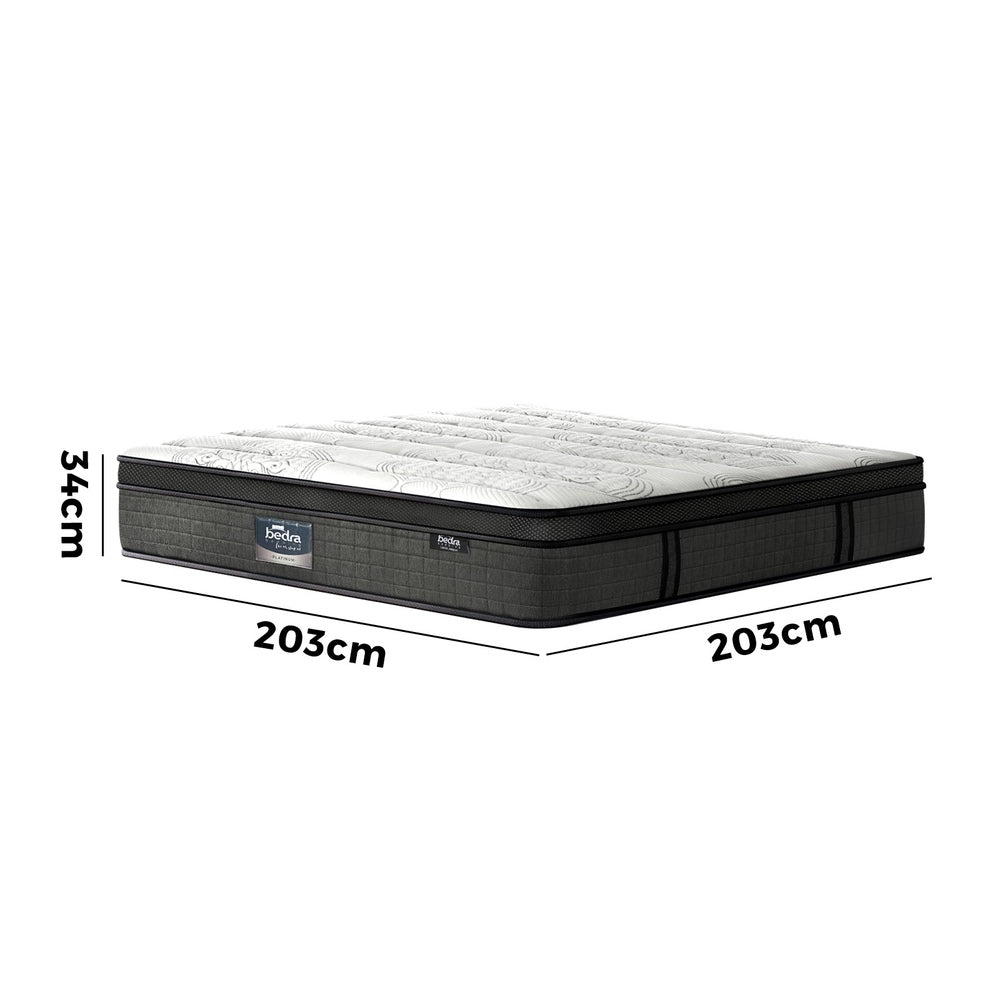 Super King Pocket Spring Mattress 34cm Medium Firm | HomeAnd