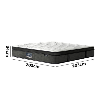Super King Pocket Spring Mattress 34cm Medium Firm | HomeAnd