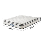 H&L Boucle Mattress Memory Foam Pocket Spring Euro Top