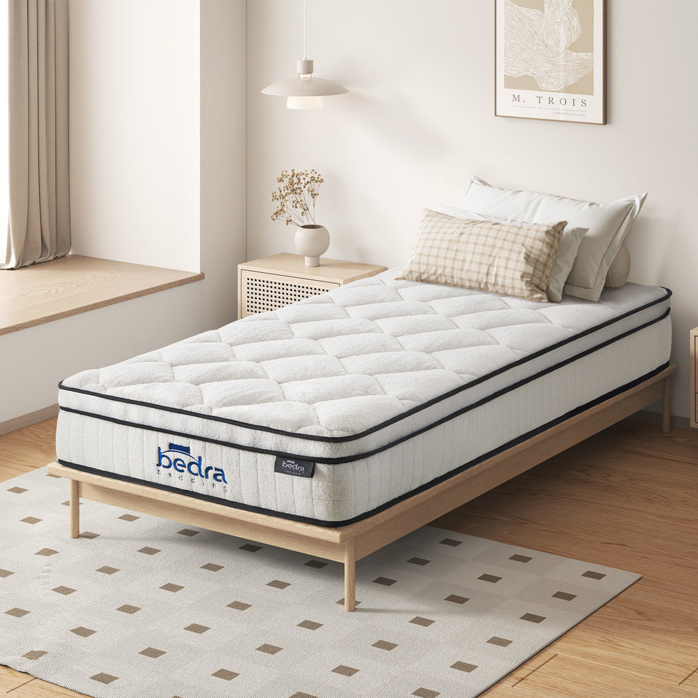 H&L Boucle Mattress Memory Foam Pocket Spring Euro Top