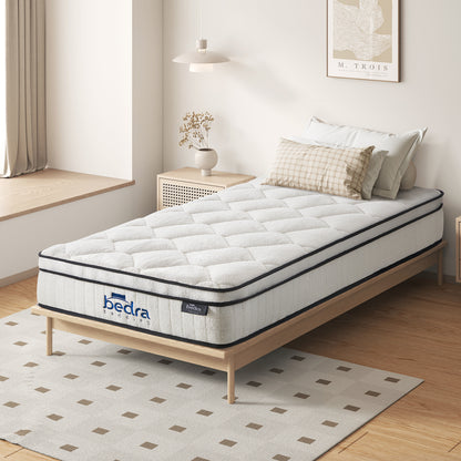H&L Boucle Mattress Memory Foam Pocket Spring Euro Top