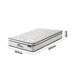 H&L Boucle Mattress Memory Foam Pocket Spring Euro Top