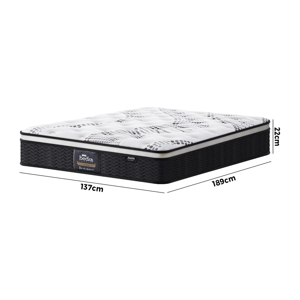 H&L Mattress Cool Gel Foam Euro Top Pocket Spring 22cm