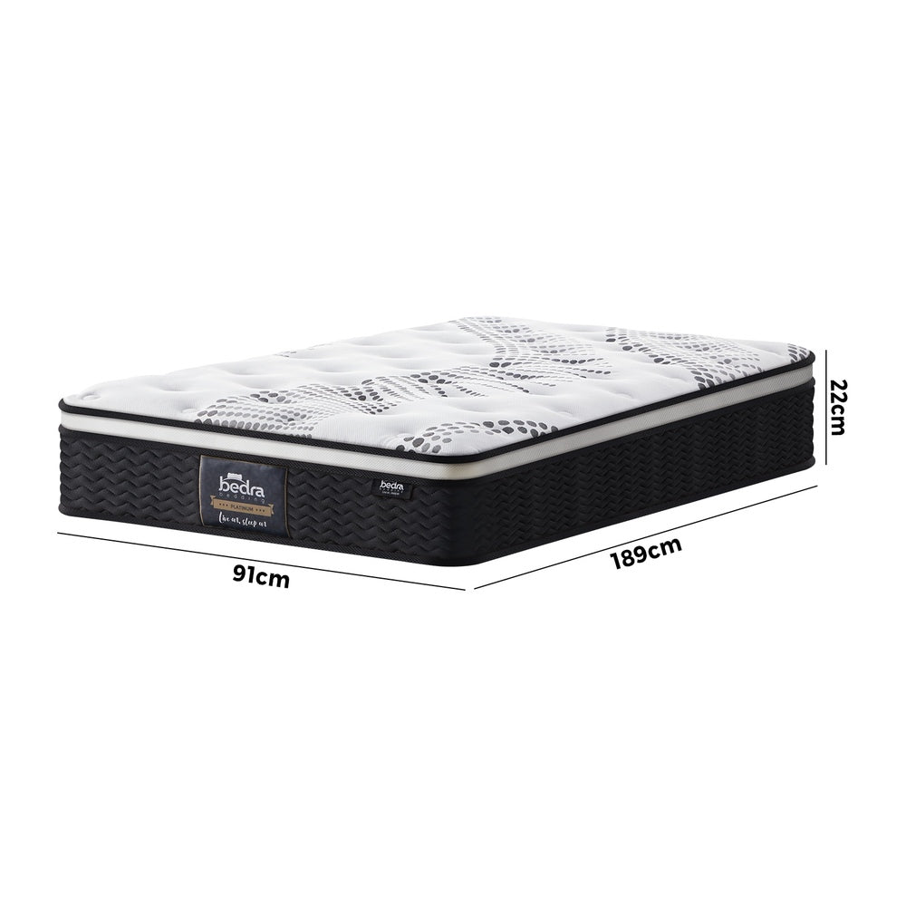 H&L Mattress Cool Gel Foam Euro Top Pocket Spring 22cm