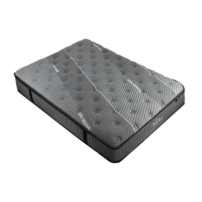H&L 34cm 7 zone King Mattress Breathable Spring Mattress Euro Top Latex Foam