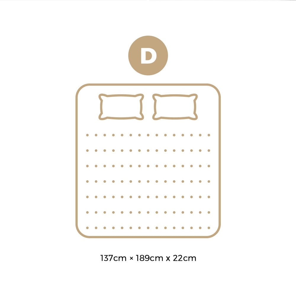 H&L Mattress Tight Top Cool Gel Foam Pocket Spring 22cm