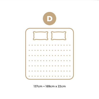 H&L Mattress Tight Top Cool Gel Foam Pocket Spring 22cm