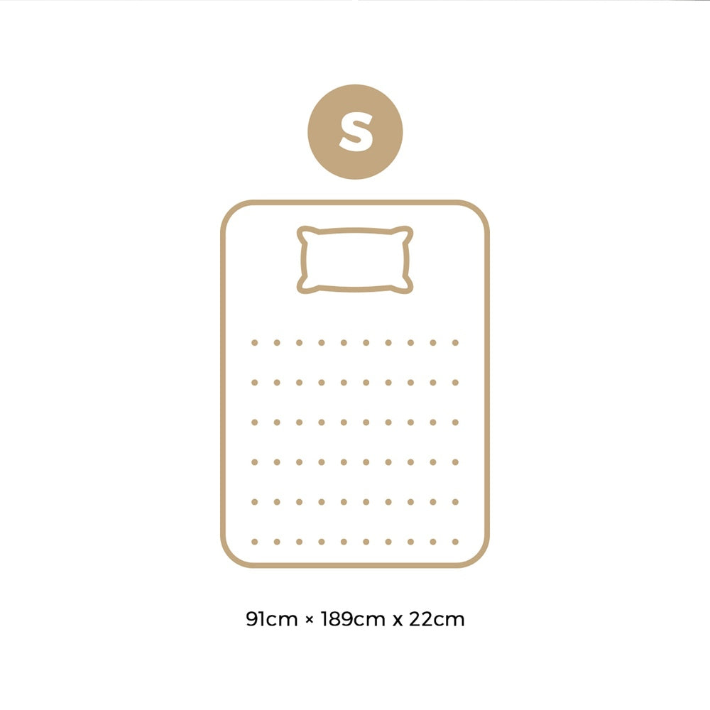 H&L Mattress Tight Top Cool Gel Foam Pocket Spring 22cm
