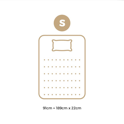 H&L Mattress Tight Top Cool Gel Foam Pocket Spring 22cm