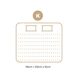 King Mattress Cool Gel Foam Pocket Spring 34CM with Pillows