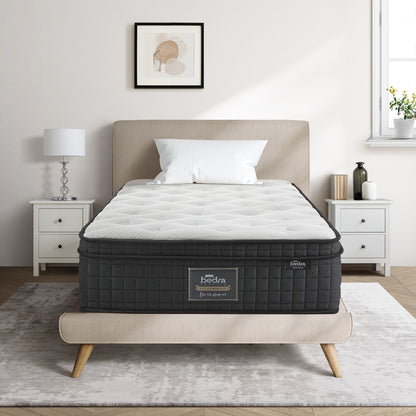 King Single Mattress Cool Gel Foam Pocket Spring 34CM with Pillow