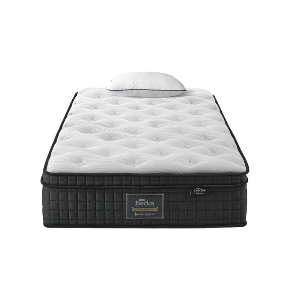  King Single Mattress Cool Gel Foam Pocket Spring 34CM with Pillow