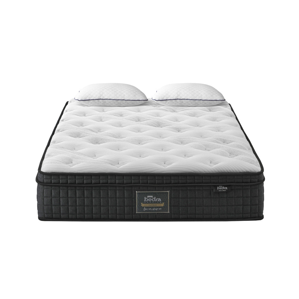 Queen Mattress Cool Gel Foam Pocket Spring 34CM with Pillows