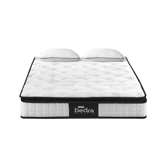 Double Mattress 22CM Cool Gel Foam Bonnell Spring with Pillows