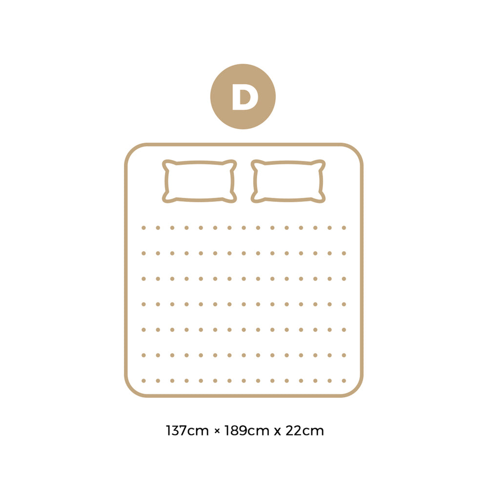 Double Mattress 22CM Cool Gel Foam Bonnell Spring with Pillows