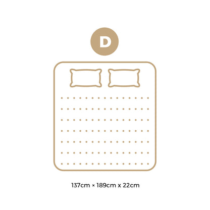 Double Mattress 22CM Cool Gel Foam Bonnell Spring with Pillows