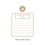 Double Mattress 22CM Cool Gel Foam Bonnell Spring with Pillows